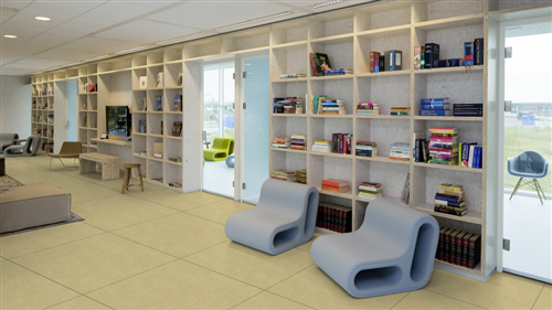 طراحی فضای داخلی کتابخانه کد97358
